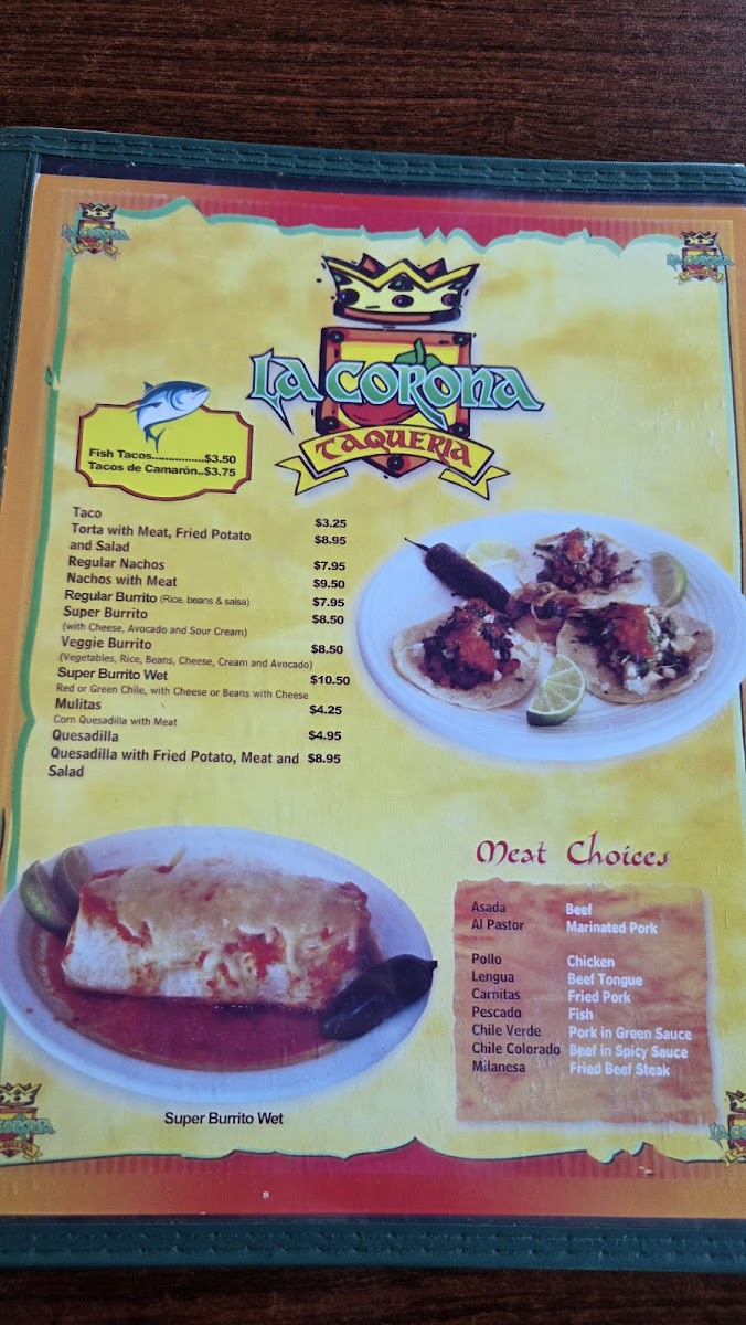 La Corona Taqueria Menu - Image 2